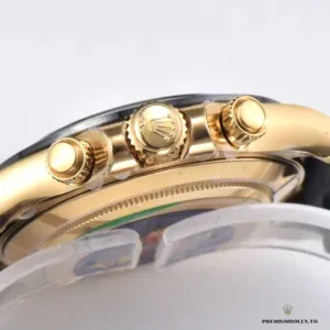 Side profile of the Daytona 126518LN with Cerachrom bezel and pushers