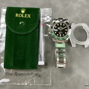 GMT-Master 126720VTNR side showing crown at nine o'clock position