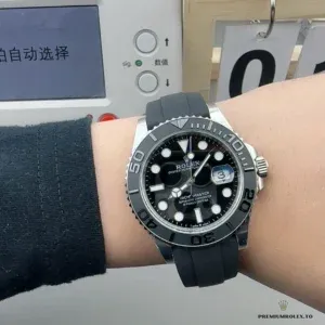 Yacht-Master 226659 bidirectional bezel with raised polished numerals