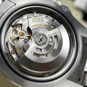 Explorer II 226570 angled view highlighting orange arrow-tipped GMT hand