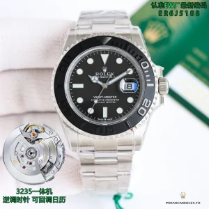 Caseback of the Yacht-Master 226627 showing titanium screw-down construction