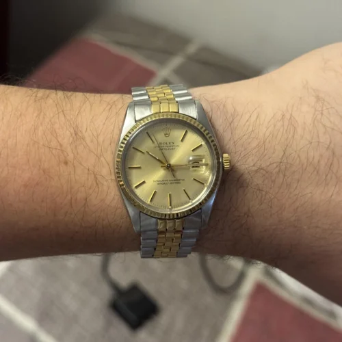 Replica Rolex Datejust 16013 36mm Champagne Dial photo review