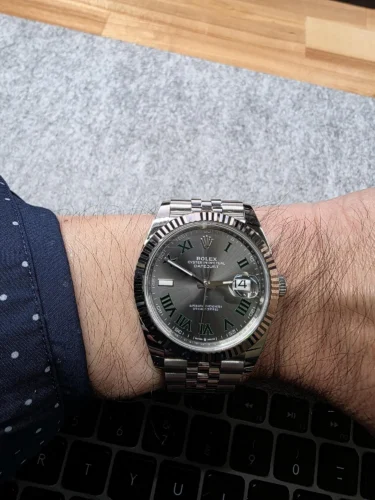 Replica Rolex Datejust 41mm Rhodium Dial 126334 “Wimbledon” Fluted/Jubilee