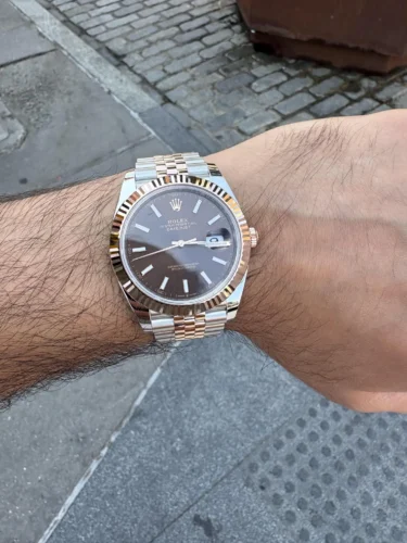 Replica Rolex Datejust m126331 41mm Chocolate Dial Jubilee Bracelet