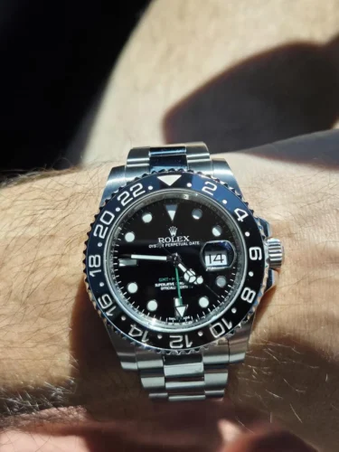 Replica Rolex GMT-Master II 40mm Black Dial 116710