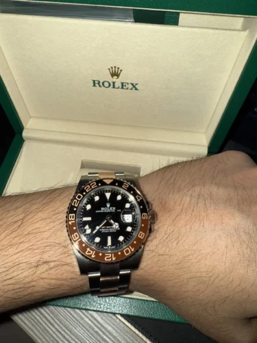 Replica Rolex GMT-Master II 40mm Black Dial 126711CHNR Root Beer