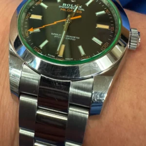 Replica Rolex Milgauss 40mm Dial Black 116400GV