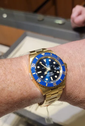 Replica Rolex Submariner 116618LB 40mm Blue Dial
