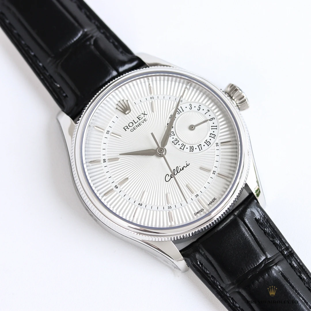Superclone Cellini Date White Gold 50519.002 39mm White Dial - Affordable Luxury Fake Timepiece