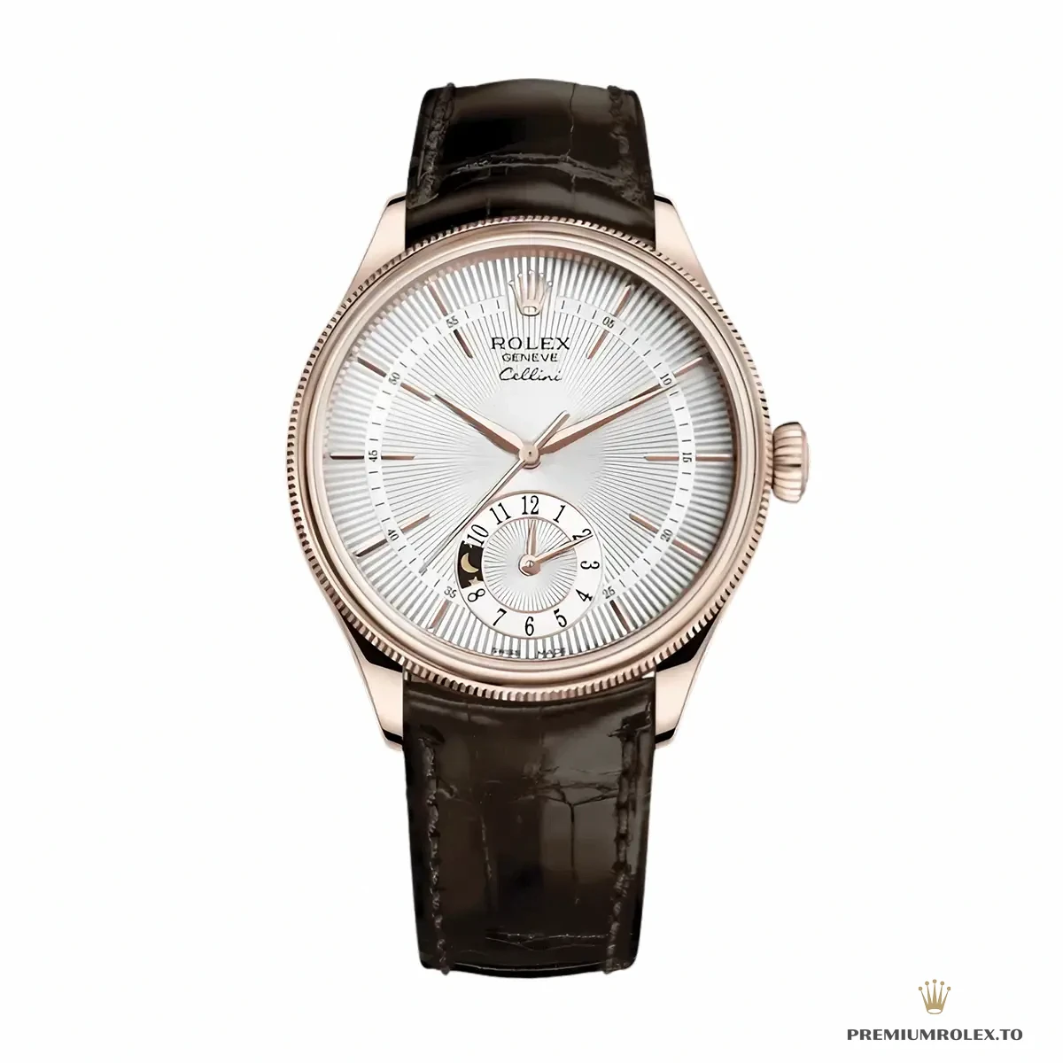 Clone Cellini Dual Time Rose Gold 50525.09 White Dial - Top-Tier Swiss Replica Watch