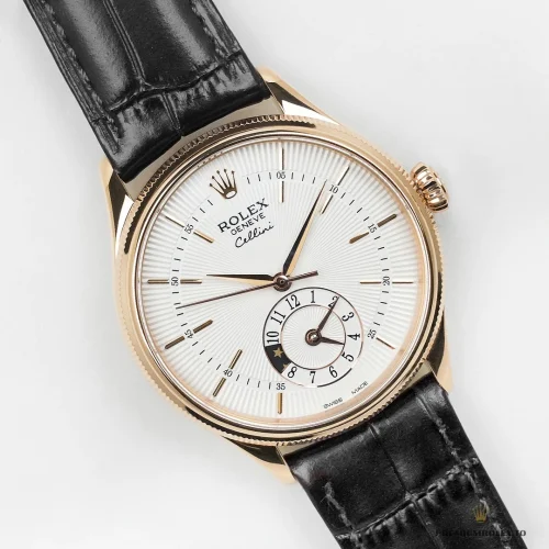 Clone Cellini Dual Time Rose Gold 50525.09 White Dial - Top-Tier Swiss Replica Watch