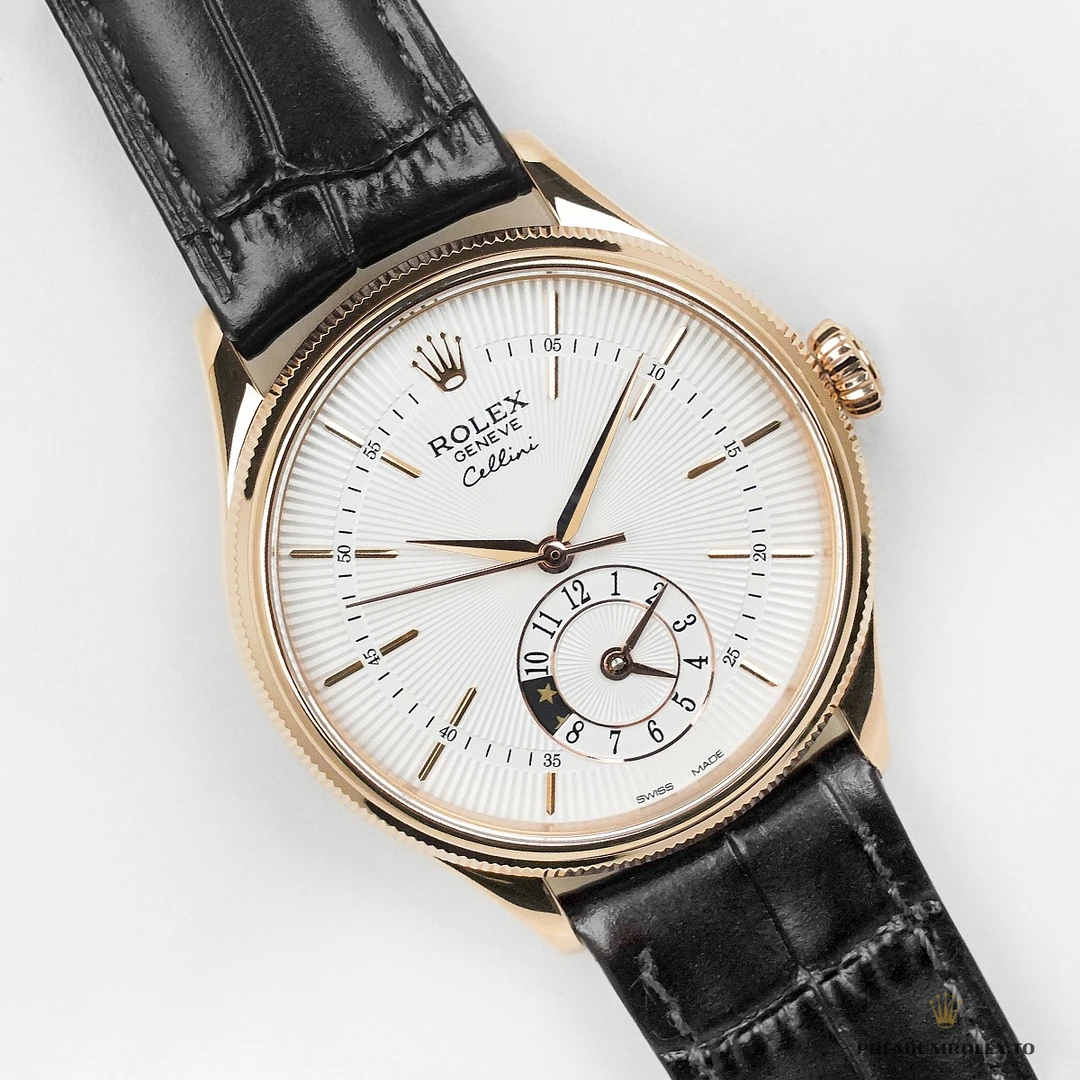 Clone Cellini Dual Time Rose Gold 50525.09 White Dial - Top-Tier Swiss Replica Watch