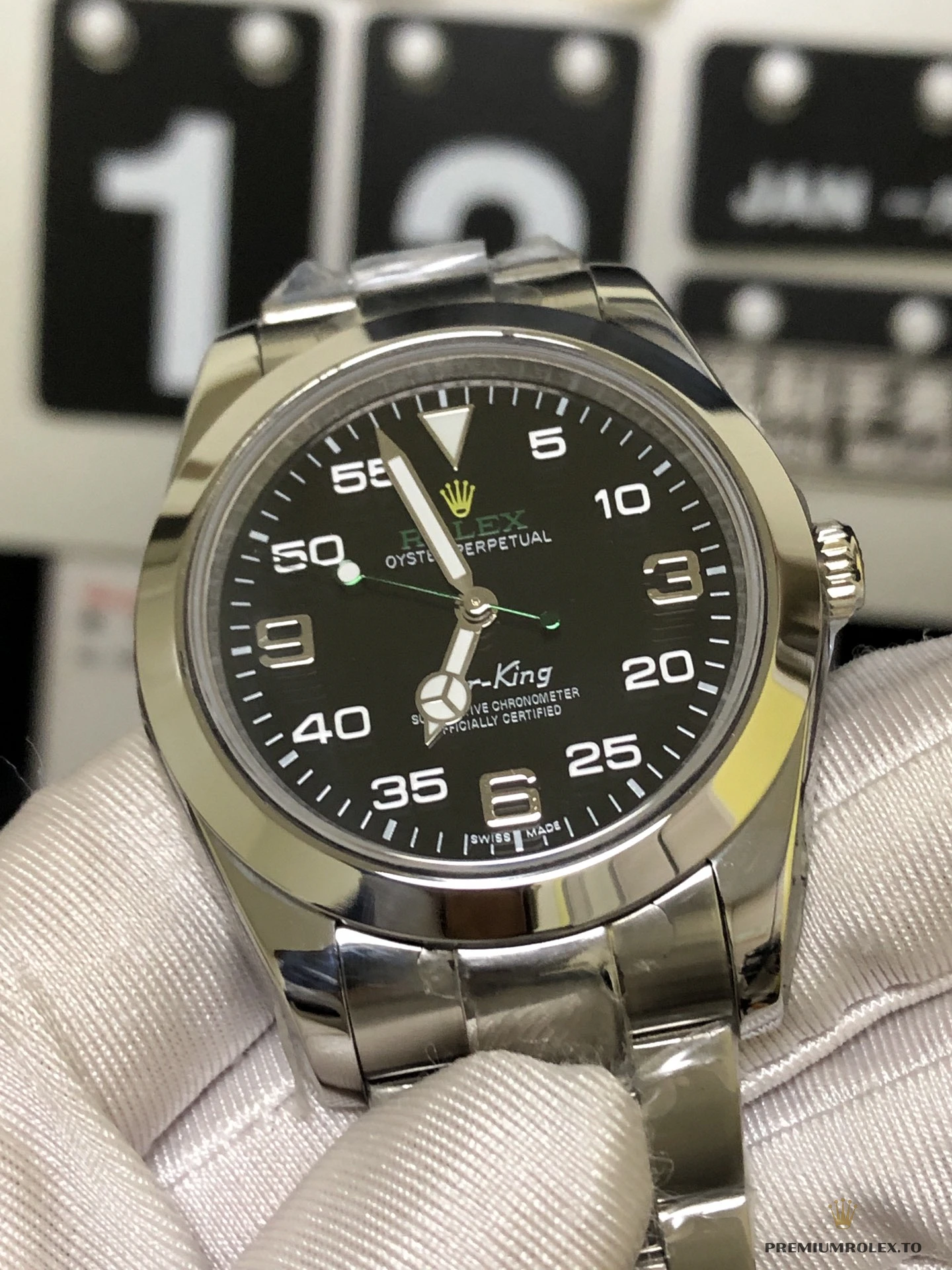 Replica Rolex Air-King 38mm Dial Black 1454020 - Swiss-Made Clone Watch