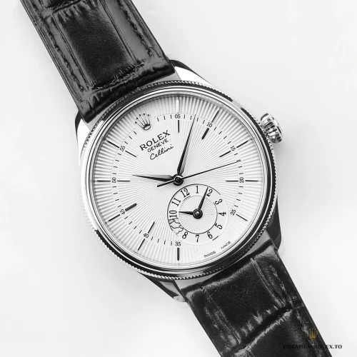 Replica Rolex Cellini Dual Time 50529 Silver Dial 39mm - Budget Luxury Replica Watch