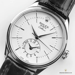 Silver guilloche texture under light on 50529 dial