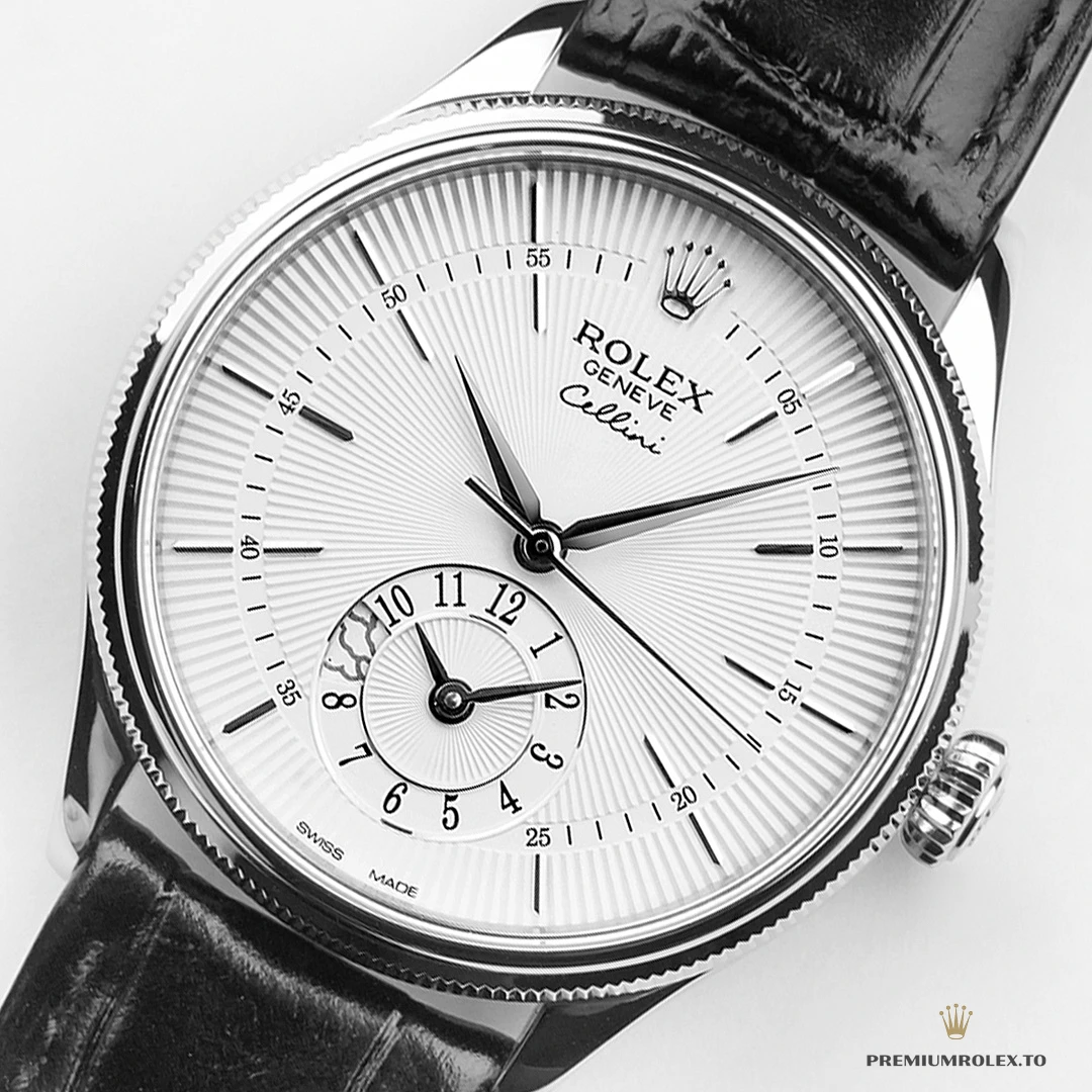 Replica Rolex Cellini Dual Time 50529 Silver Dial 39mm - Factory Super Clone Watch