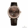 Superclone Rolex Cellini Dual Time Rose Gold 50525.015 Brown Dial - Swiss Movement Replica Watch