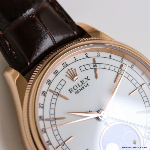 Clone Rolex Cellini Moonphase 50535 White Dial - Luxury Replica Watch
