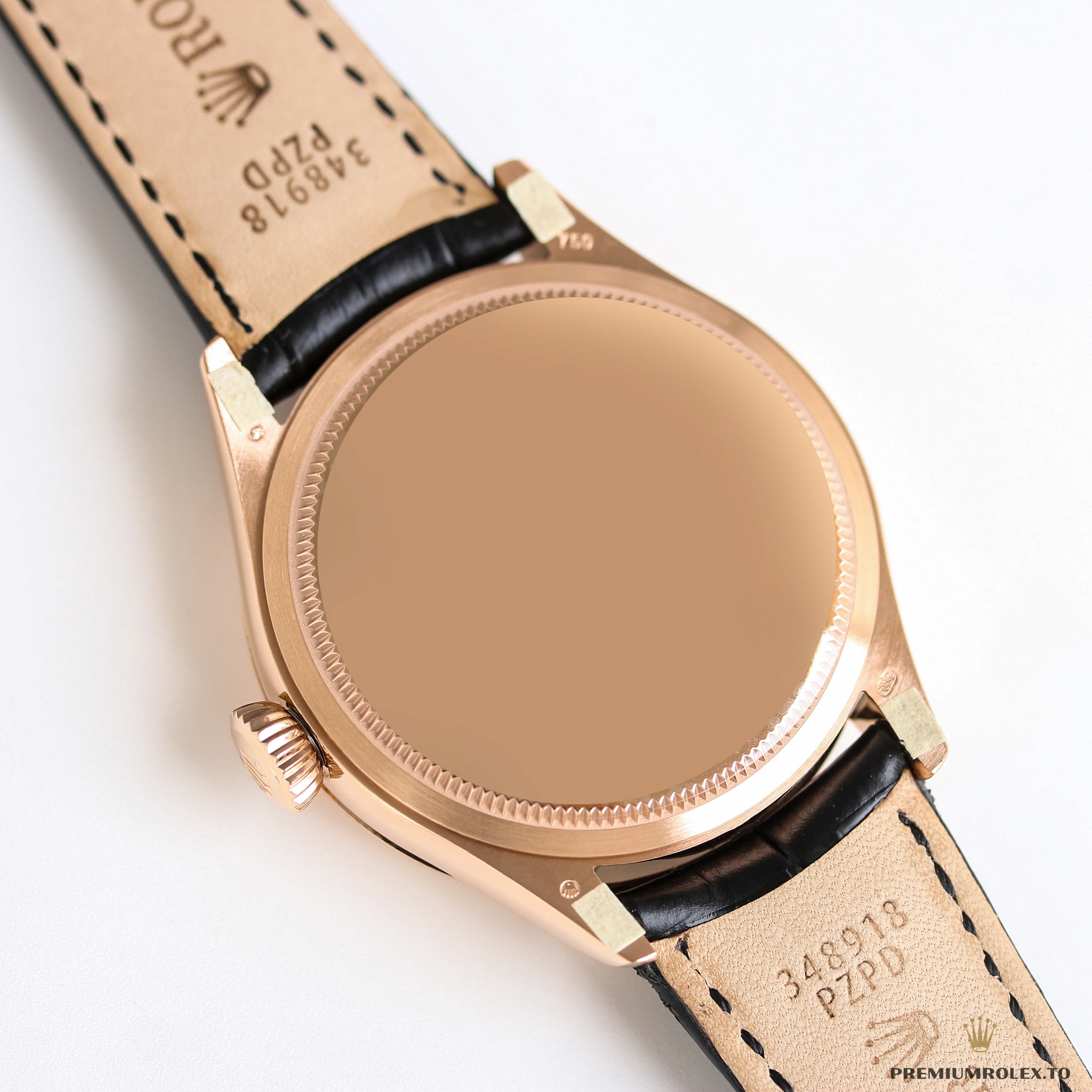 Super Clone Rolex Cellini Moonphase Rose Gold 50535 39mm Black Dial - Best Quality Replica Watch