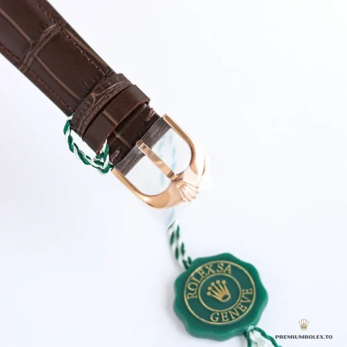 Fake Rolex Cellini Rose Gold 50515.01 39mm White Dial - Swiss Movement Replica Watch