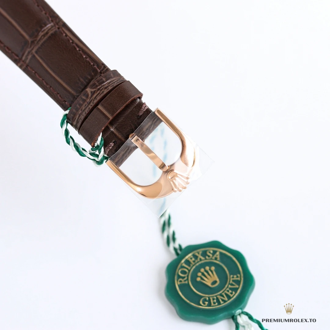 Fake Rolex Cellini Rose Gold 50515.01 39mm White Dial - Swiss Movement Replica Watch