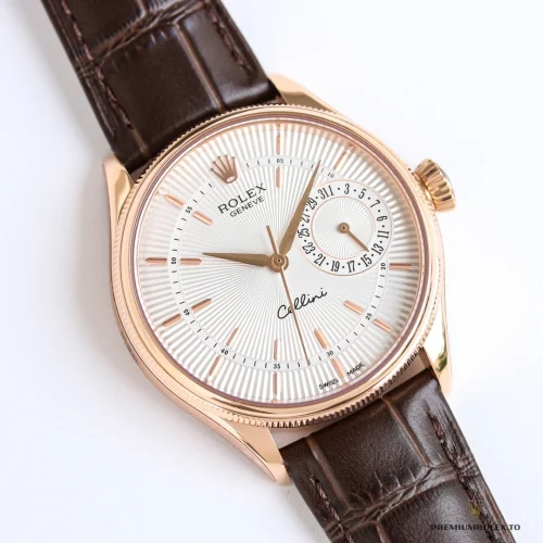 Fake Rolex Cellini Rose Gold 50515.01 39mm White Dial - Factory Super Clone Watch