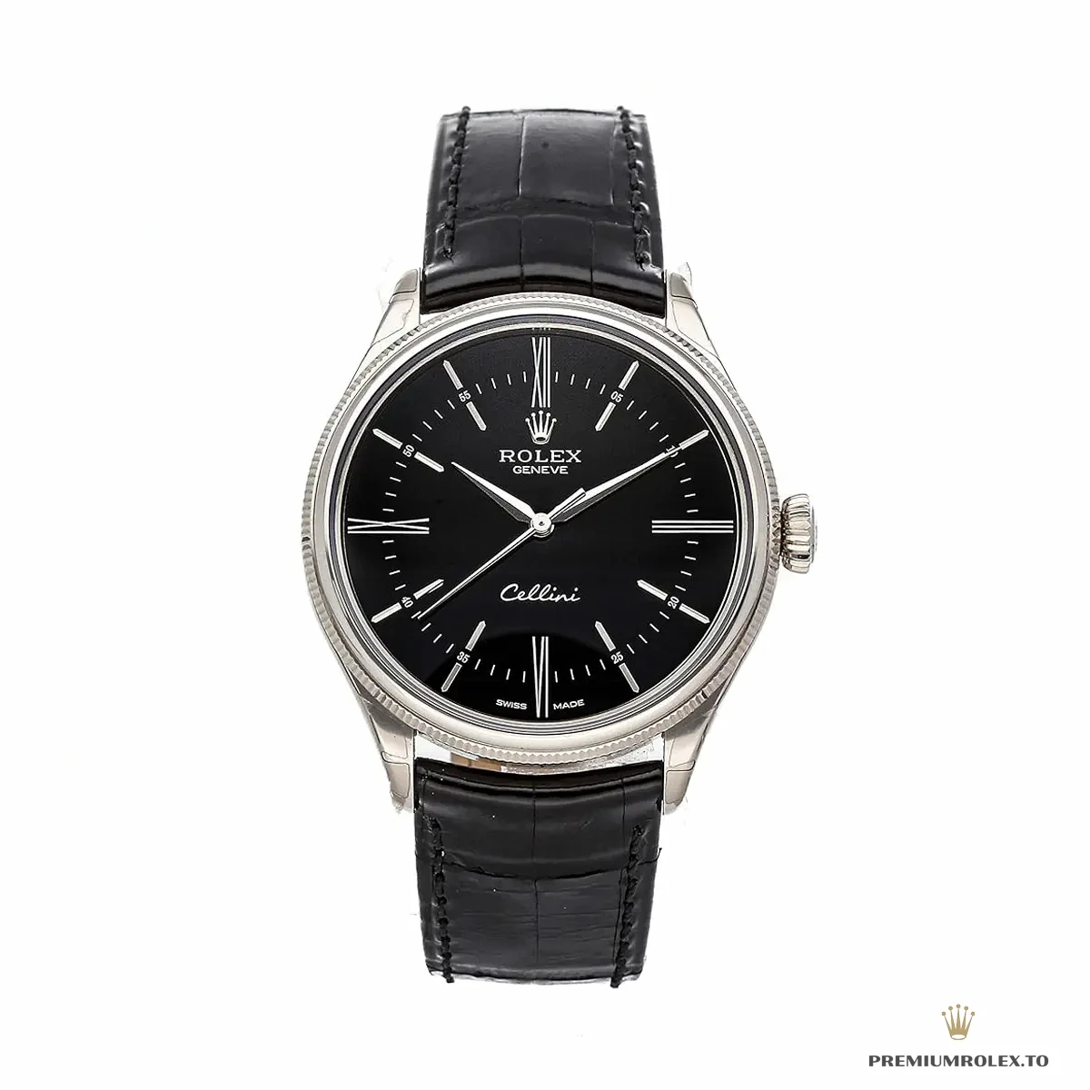 Clone Rolex Cellini Time 39mm 50509.006 Black Dial - Luxury Replica Watch