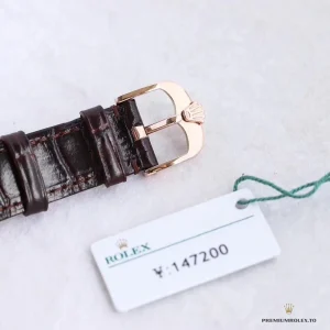 Alligator leather strap texture with stitching detail