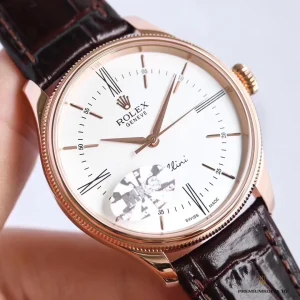 Rolex Cellini Time 50505 caseback in polished Everose gold