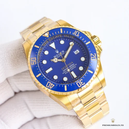 Fake Rolex Deepsea Oyster 44 mm yellow gold M136668LB - Best Quality Replica Watch