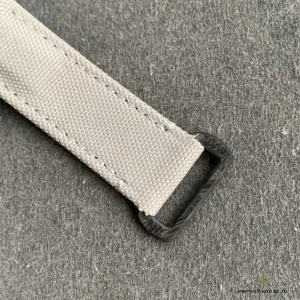 Caseback of DiW All-Carbon GMT showing carbon composite finish