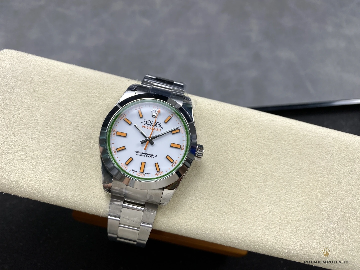 Replica Rolex Milgauss 116400.03 White Dial 40mm Orange - Top-Tier Swiss Replica Watch