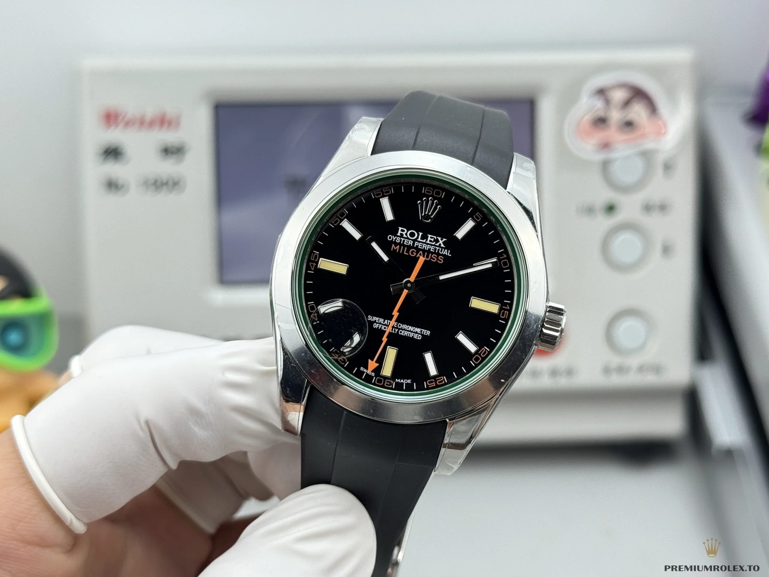 Fake Rolex MILGAUSS 40mm 116400GV - Swiss-Made Clone Watch