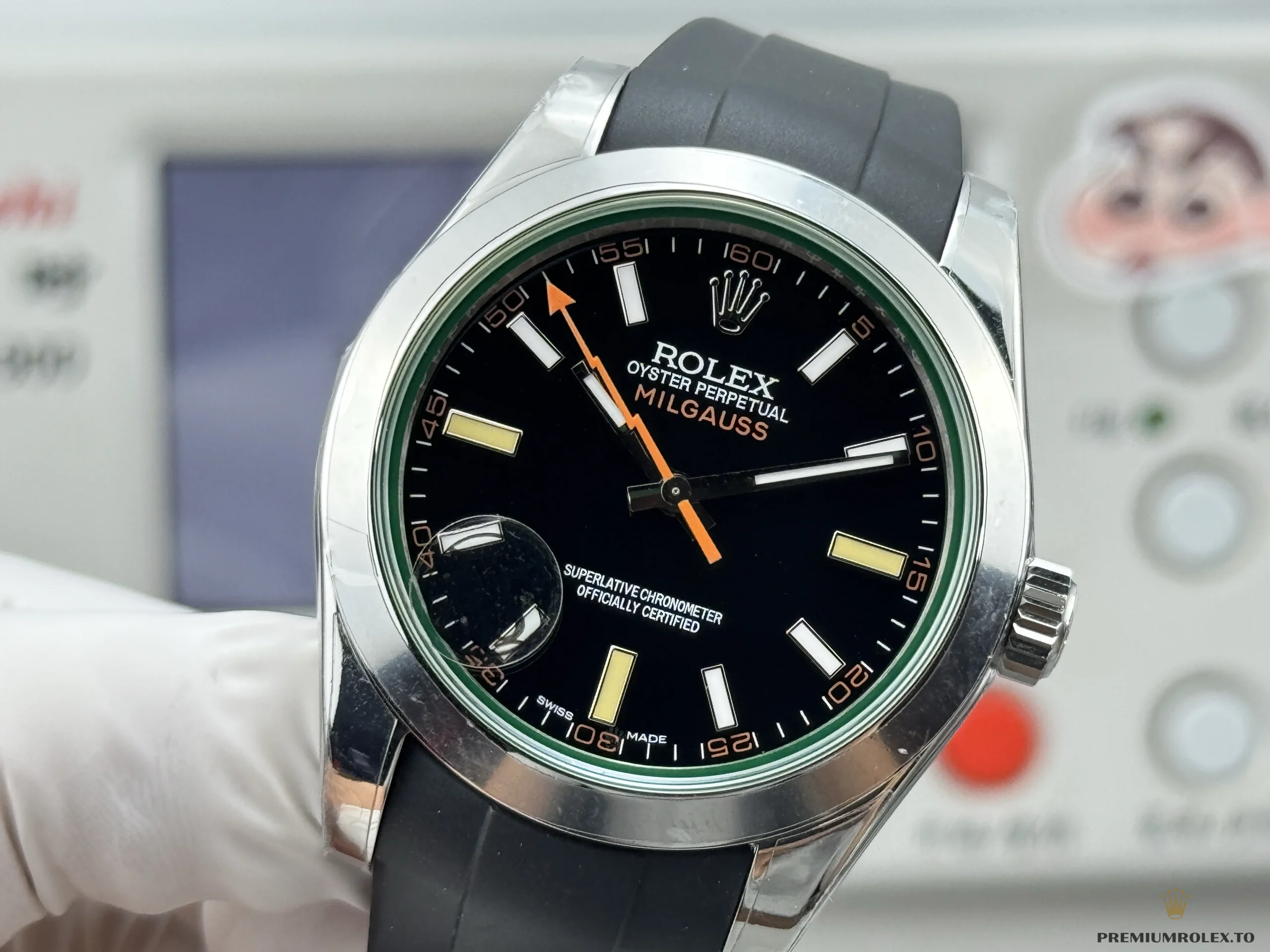 Fake Rolex MILGAUSS 40mm 116400GV - Affordable Super Clone Watch