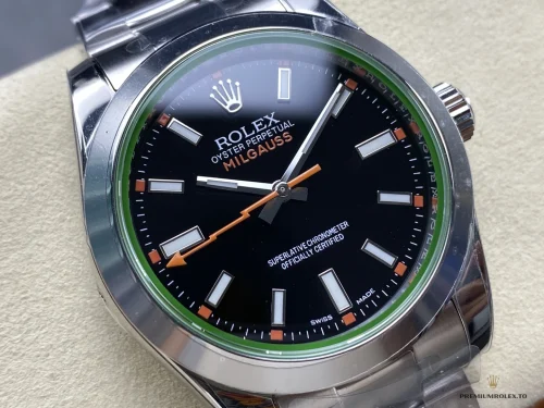 Super Clone Rolex Milgauss 40mm Black Dial 116400GV - Swiss-Made Clone Watch