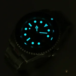 Caseback of 126603 with Rolex coronet engraving on Oystersteel