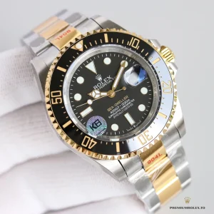 Sea-Dweller 126603 lume shot showing blue Chromalight glow