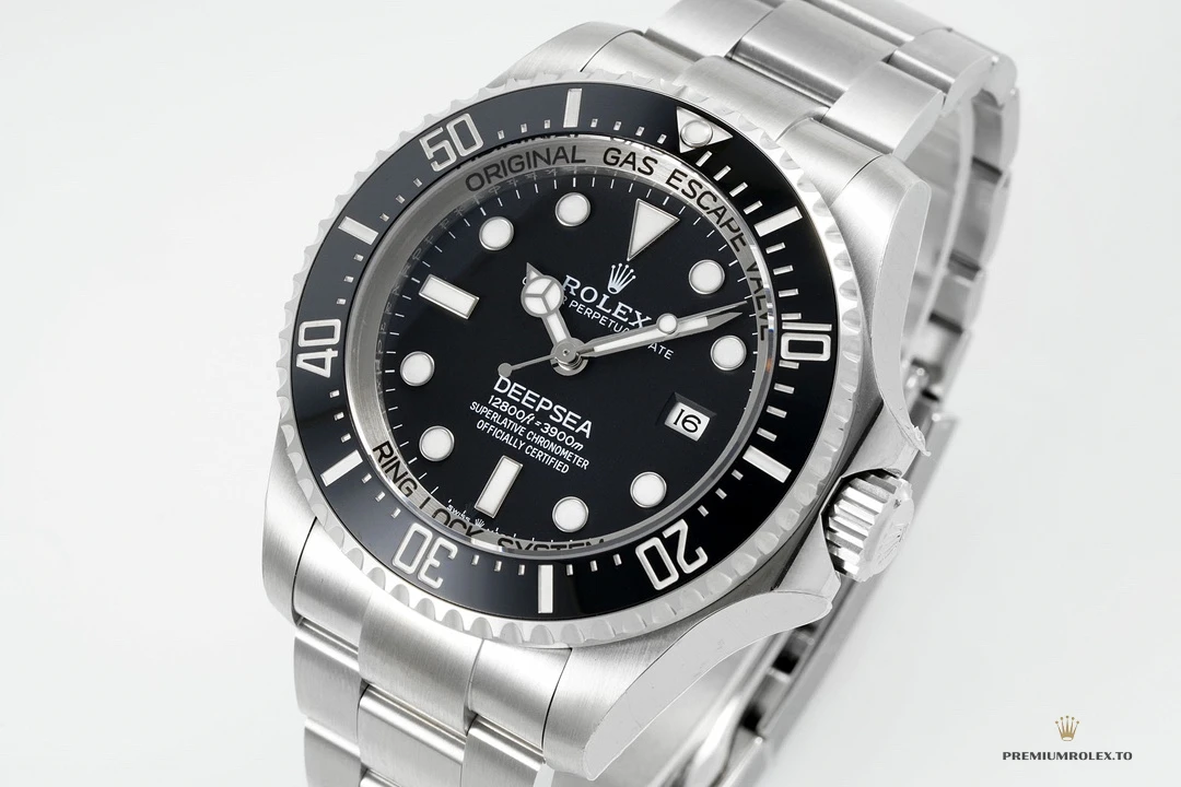 Fake Rolex Sea-Dweller Deepsea Black Dial 44mm 116660 - Factory Super Clone Watch