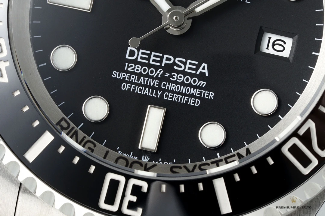 Fake Rolex Sea-Dweller Deepsea Black Dial 44mm 116660 - Factory Super Clone Watch
