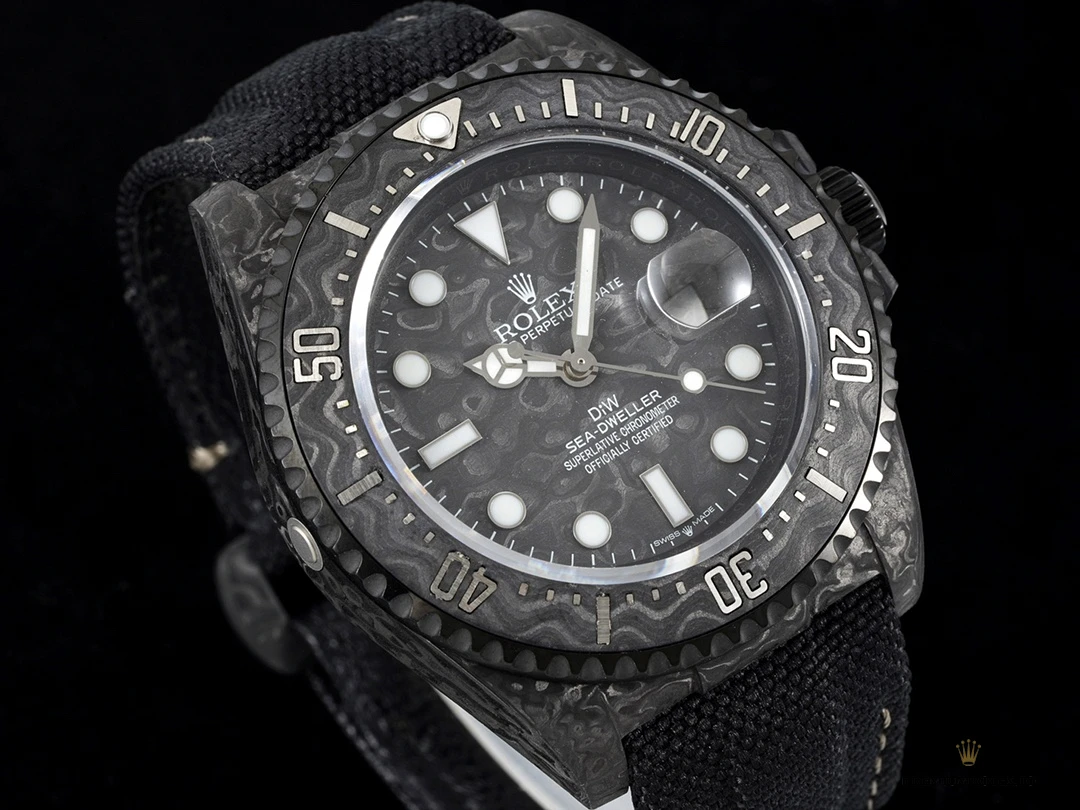 Superclone Rolex Sea Dweller full carbon black 43mm - High-Grade Replica Watch