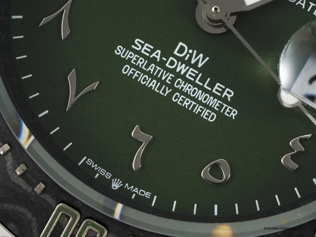 Clone Rolex Sea Dweller Green Dial Hunter Arabic 43mm - Top-Tier Swiss Replica Watch