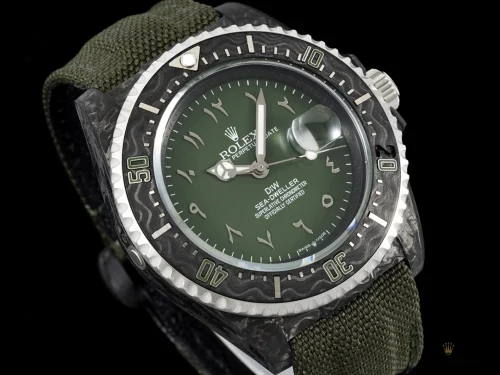Clone Rolex Sea Dweller Green Dial Hunter Arabic 43mm - Swiss-Made Clone Watch
