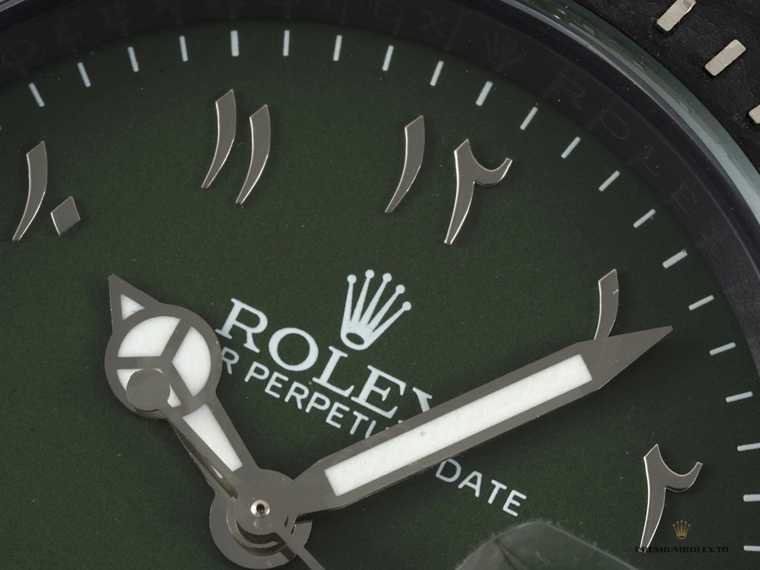 Clone Rolex Sea Dweller Green Dial Hunter Arabic 43mm - Budget Luxury Replica Watch