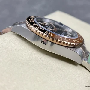 GMT-Master II 126711CHNR caseback view showing Oystersteel construction