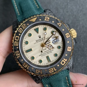 Replica Rolex GMT-Master II Carbon Fiber wrist shot showing lightweight profile