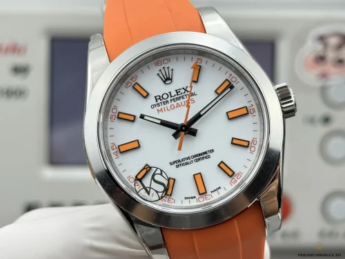 Replica Rolex Milgauss 40mm White Dial 116400 Orange - Affordable Luxury Fake Timepiece