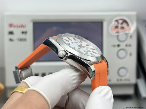 Replica Rolex Milgauss 40mm White Dial 116400 Orange - High-Grade Replica Watch