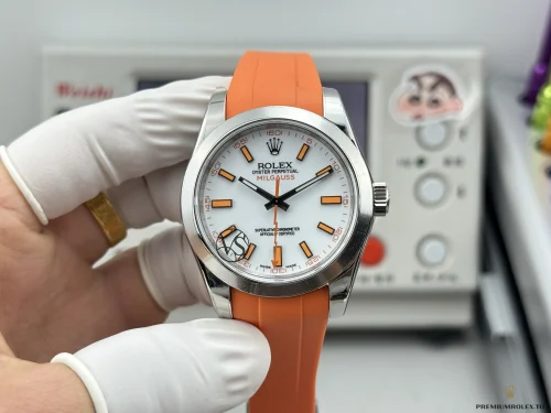Replica Rolex Milgauss 40mm White Dial 116400 Orange - Affordable Luxury Fake Timepiece