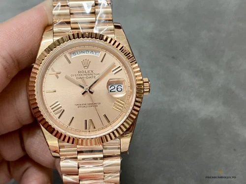 Replica Rolex Day-Date 40mm 228235 Sundust dial - Affordable Super Clone Watch