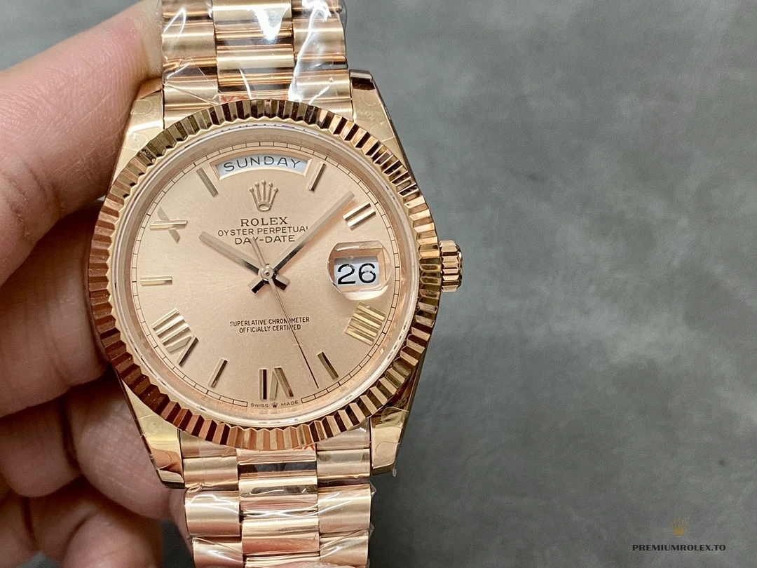 Replica Rolex Day-Date 40mm 228235 Sundust dial - Affordable Super Clone Watch